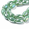 Electroplate Glass Beads Strands EGLA-S194-15A-A12-3