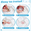 6Pcs Zinc Alloy Cufflinks BUTT-ME0001-51B-3