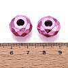 UV Plating Acrylic European Beads OACR-E033-22-05-3