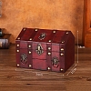 Rectangle Retro Wood Jewelry Set Storage Organizer Boxes PW-WG6810D-01-1