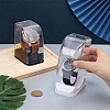 2Pcs 2 Colors Plastic C-Shaped Single Watch Display Cases CON-PH0003-61-3