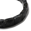 Natural Larvikite Beads Stretch Bracelets for Women Men BJEW-C097-06-06-2