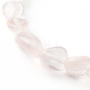 Natural Rose Quartz Beaded Stretch Bracelets for Kids BJEW-JB06250-07-5