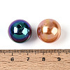 UV Plating Opaque Acrylic Beads PACR-T019-01M-4