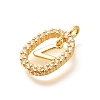 Brass Micro Pave Cubic Zirconia Pendants ZIRC-P123-01G-V01-2