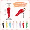 32Pcs 8 Colors Alloy Enamel Pendants ENAM-SC0004-87-2
