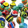 40Pcs 4 Colors Handmade Frosted Lampwork Beads LAMP-LS0001-06-4
