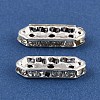 Brass Crystal Rhinestone Spacer Bars RB-T019-01F-S-1