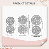 Carbon Steel Cutting Dies Stencils DIY-WH0309-2728-2