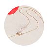 Natural Freshwater Pearl Beaded Teardrop Tassel Brass Lariat Necklaces for Women WG56F2F-01-4