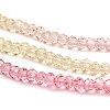 Transparent Painted Glass Beads Strands X1-DGLA-A034-T2mm-A09-4