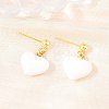Women's Brass Stud Earrings EJEW-Z164-19G-01-1