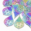 Ion Plating(IP) 304 Stainless Steel Filigree Big Pendants STAS-S108-70-1
