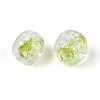 Handmade Foil Lampwork Beads Strands FOIL-T008-04H-3