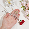 1Pc Alloy Rhinestone Car Pendant Decorations AJEW-CN0007-26-3