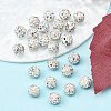 Polymer Clay Rhinestone Beads RB-H284-6MM-Half-RB-4