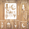 Plastic Drawing Painting Stencils Templates DIY-WH0396-498-2