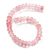 Cherry Quartz Glass Beads Strands G-P559-A12-01-3