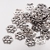 6-Petal Filigree Flower Tibetan Silver Bead Caps X-AA0502-NF-3