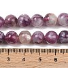 Natural Lepidolite/Purple Mica Stone Beads Strands G-G160-A01-01A-4