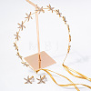 Starfish Alloy Crystal Rhinestone Hairband & Stud Earrings Sets FS-WGF7E24-01-2