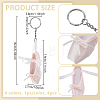 4Pcs 4 Colors Ballet Shoes Polyester Keychains KEYC-GA0001-55-3