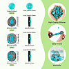 56Pcs 4 Styles Silicone Beads FIND-TA0010-75A-4