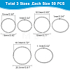 150Pcs 3 Styles 304 Stainless Steel Open Jump Rings STAS-DC0009-05-2