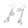 925 Sterling Silver Dangle Earring Findings STER-L057-055P-2