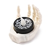 Halloween Resin Skeleton Hand LED Light Figurines Ornament AJEW-Z036-02A-3