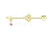 Brass Rhinestone Nipple Rings WG50E44-02-1