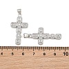 Brass Micro Pave Cubic Zirconia Pendants CU-CBADC6C-12P-04-3