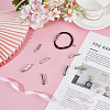 8Pcs 4 Styles Stainless Steel Bayonet Clasps STAS-DR0001-15P-4