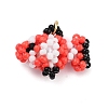 Seed Beads Beaded Charms PALLOY-MZ00382-02-1