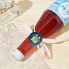 Brass Wax Seal Stamps with Rosewood Handle AJEW-WH0412-0193-5