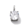 925 Sterling Silver with Cubic Zirconia Charms STER-Q004-04P-1