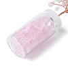 Natural Rose Quartz Chips Tree Decorations DJEW-P021-E01-3