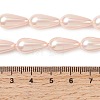 Electroplate Opaque Glass Imitation Pearl Beads Strands EGLA-H113-09A-01-4
