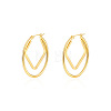 304 Stainless Steel Hoop Earrings WG456FB-01-5