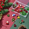 Christmas Theme Handmade Lampwork with Transparent Glass Bead Set DIY-FS0006-97-8