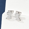 Tarnish Resistant 304 Stainless Steel Puppy Stud Earrings EJEW-F227-05P-4
