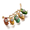 Zinc Alloy Enamel Rhinstone Brooches JEWB-V001-03A-01-3