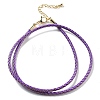 Polyester Cord Braided Bracelet Makings MAK-L043-03G-04-1