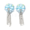 Handmade Polymer Clay Rhinestone Beads CLAY-Z006-02G-1