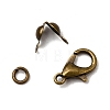 Zinc Alloy Lobster Claw Clasps & Brass End Bead Tips & Jump Rings Findings Kits DIY-GO0002-21AB-2