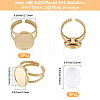 DIY Oval Finger Rings Making Kit DIY-BBC0003-15G-2