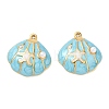 304 Stainless Steel Enamel Pendants STAS-Q119-27G-01-1