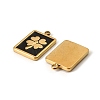 Saint Patrick's Day 304 Stainless Steel Enamel Pendants STAS-I371-15G-03-2