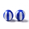 Opaque Acrylic Stripe Beads OACR-E009-02-2