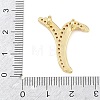 Brass Micro Pave Clear Cubic Zirconia Pendants CU-CBA8481-01G-Y-3